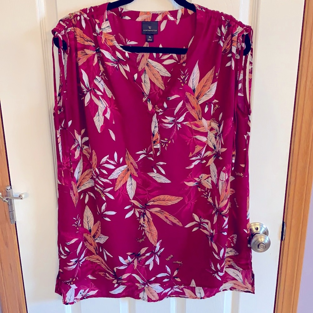 Purple Floral Worthington Tank size XL